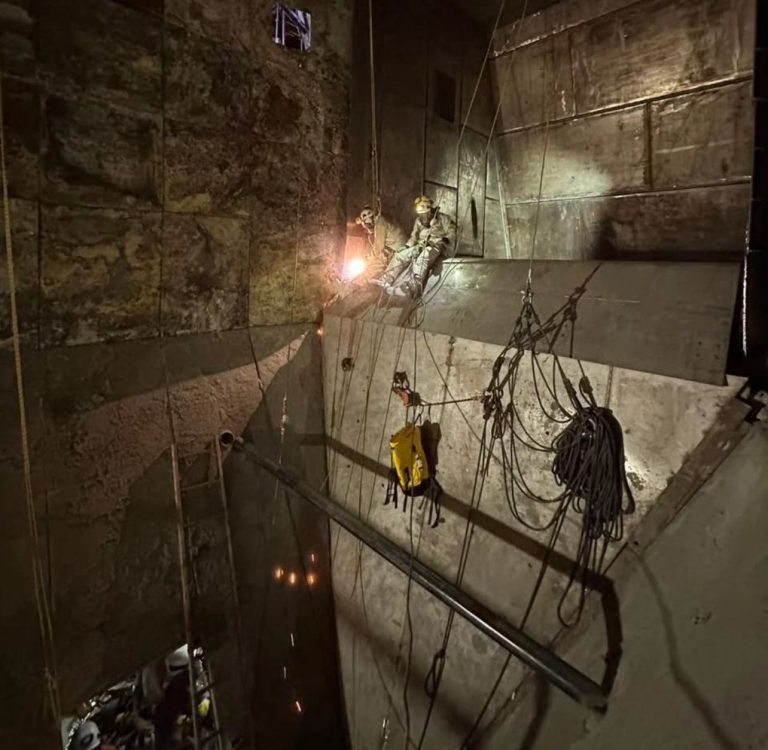 Reconstrucción de cámara de enfriamiento Codelco , Rancagua